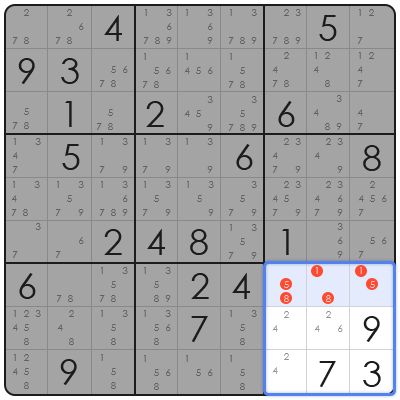 sudoku box line reduction